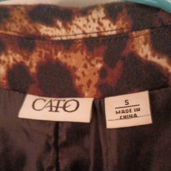 Cato Women's Animal Print Blazer - Picture 2 of 9
